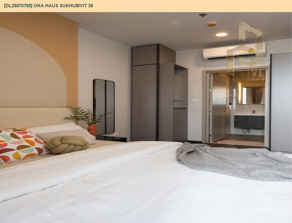 picture MDL25070785 Condo for rent, OKA HAUS Sukhumvit 36 near BTS Thong Lo, ready to move in, call urgently 0656133286 LineID @655ebbvc - 9/12