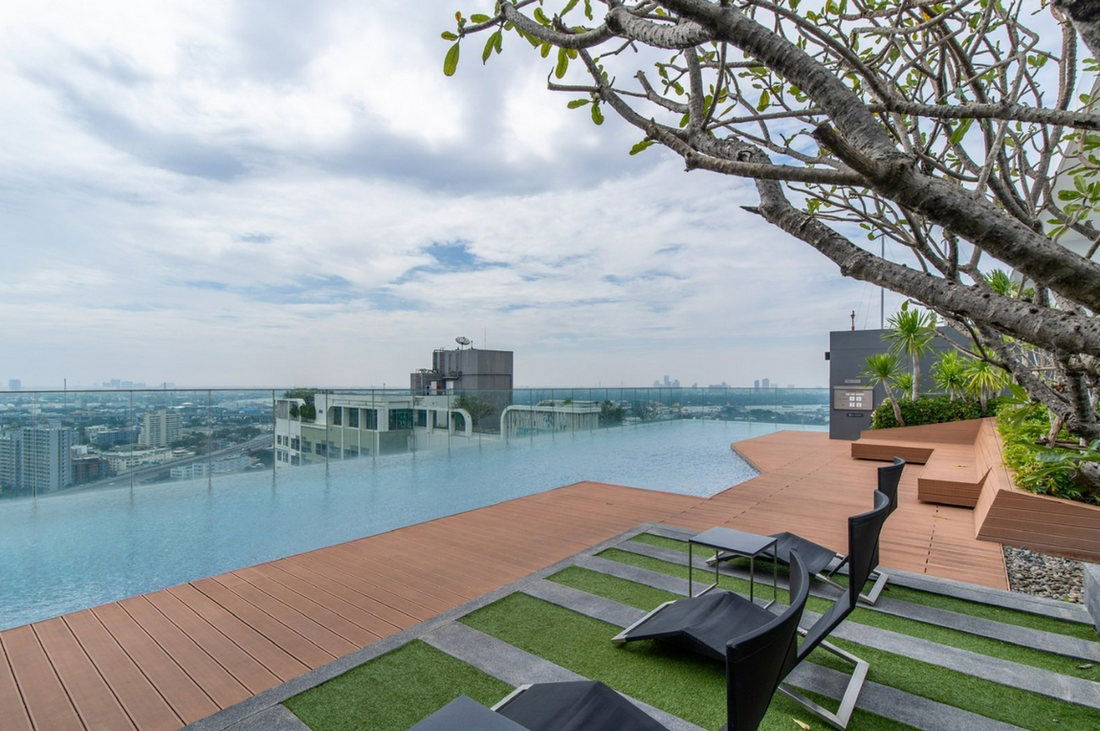 picture Call : 091-459-1951 Condo Life Sukhumvit 48 @BTS Phra Khanong 34 sq.m 1 Bedroom 28th floor, Fully Furnished, Ready to move in - 7/12