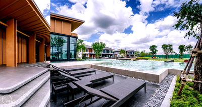Townhouses for sale Khon Kaen : Auspicious house numbers starting with 8! A great project with full-featured common facilities.