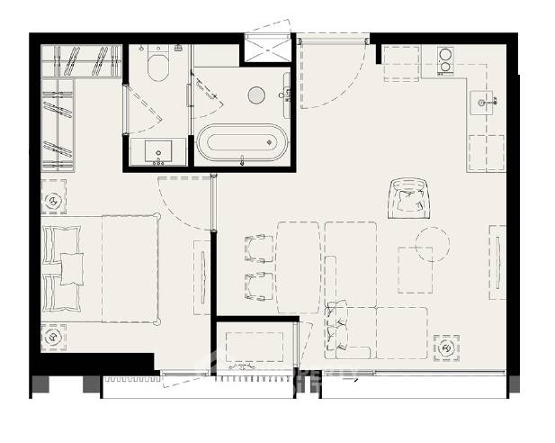 picture 1-BR Condo at ROMM CONVENT near BTS Sala Daeng (ID 1510943) - 3/3