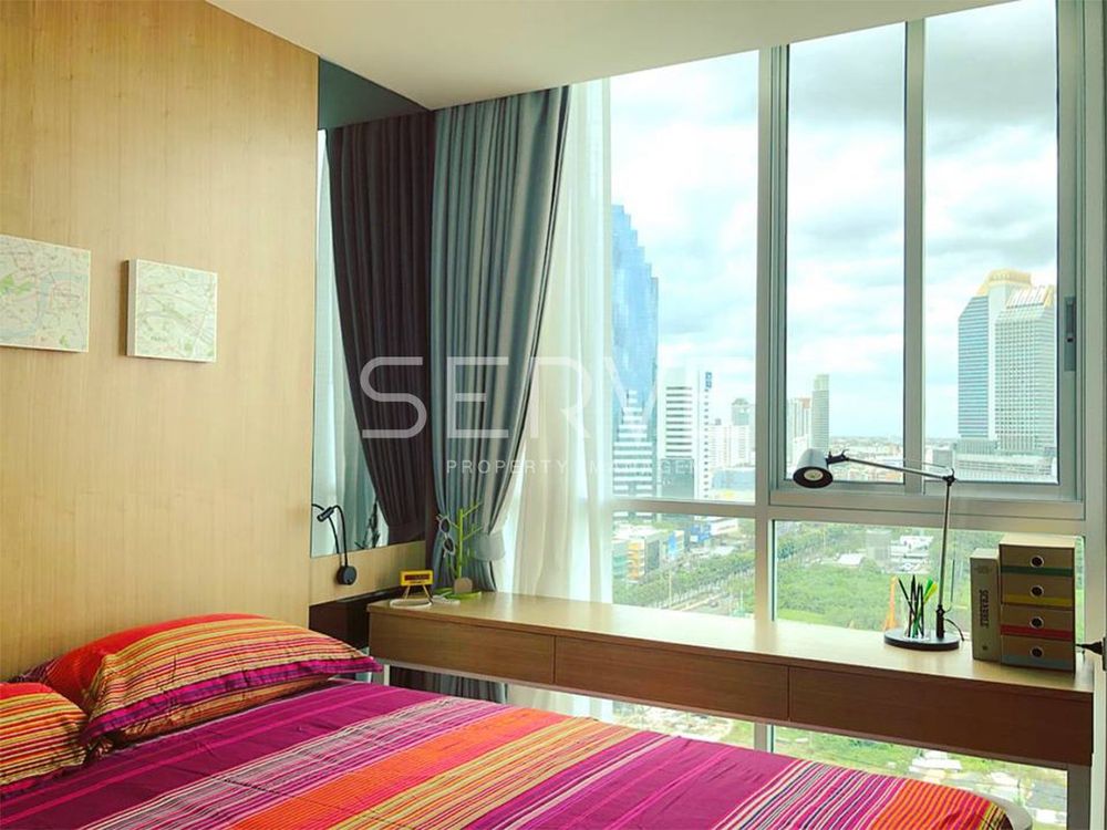 picture Corner Unit 1 Bed Nice & Bright on High fl. 15+ (Unblock View) Next to MRT 80 m. / Condo For Rent-Noble Revolve Ratchada 1 - 4/11