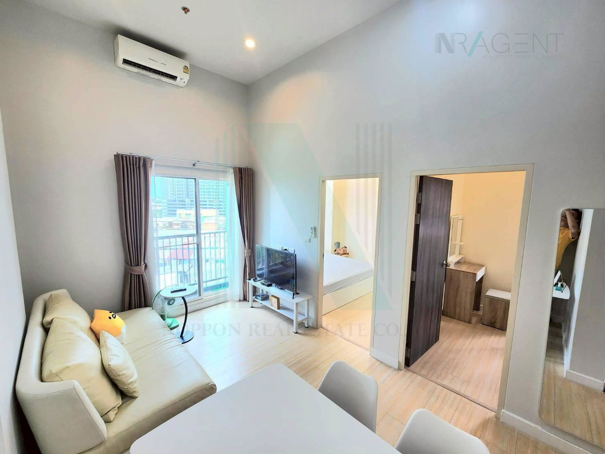 รูป ให้เช่าคอนโด เมโทร สกาย วุฒากาศ อาคาร 1 ชั้น 8 2 ห้องนอน ขนาด 39 ตรม ใกล้ ตลาดพลู - รูปที่ 7/8