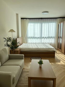 S319 📍For sale, MUJI style, Dcondo Ramkhamhaeng 64 | Near BTS Lam Sali 800 m., only 1.85 million baht