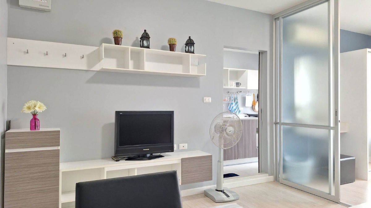 picture For rent (short term) D Condo Sign next to Central Festival, Building D, 7th floor, size 30 sq m. ▪️1 bedroom ▪️1 bathroom ▪️1 kitchen - 6/28