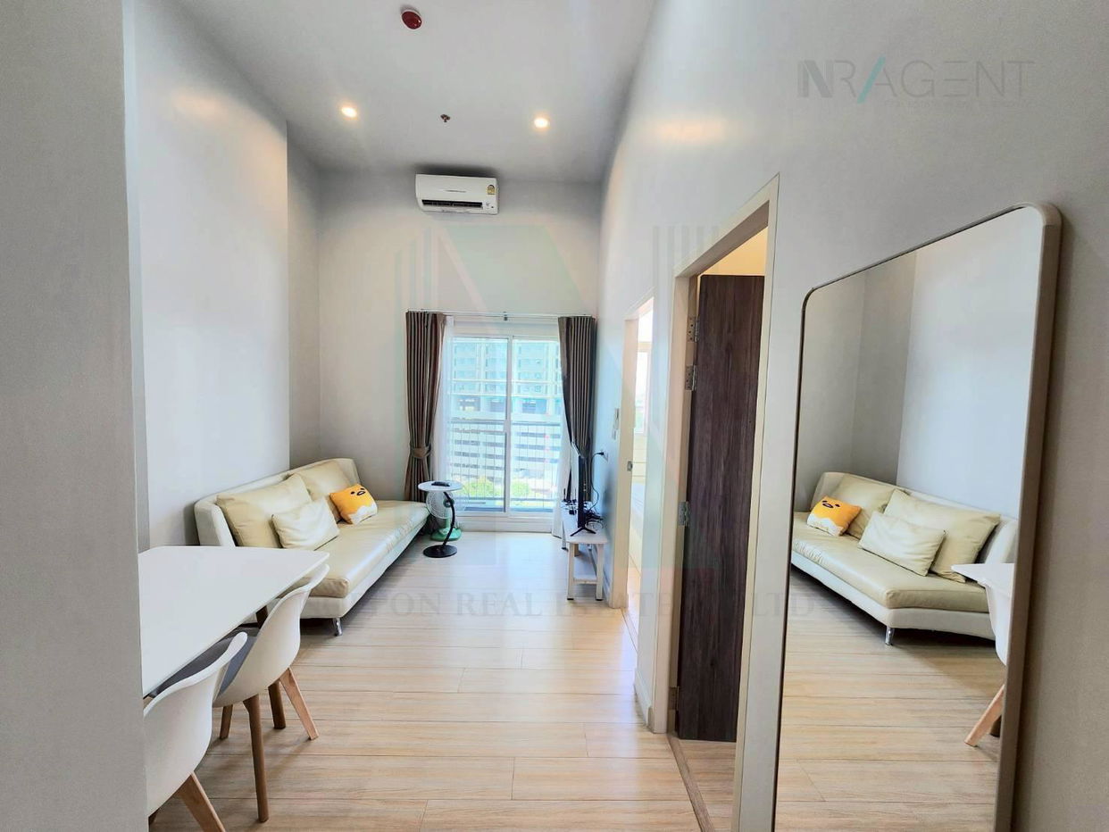 รูป ให้เช่าคอนโด เมโทร สกาย วุฒากาศ อาคาร 1 ชั้น 8 2 ห้องนอน ขนาด 39 ตรม ใกล้ ตลาดพลู - รูปที่ 2/8
