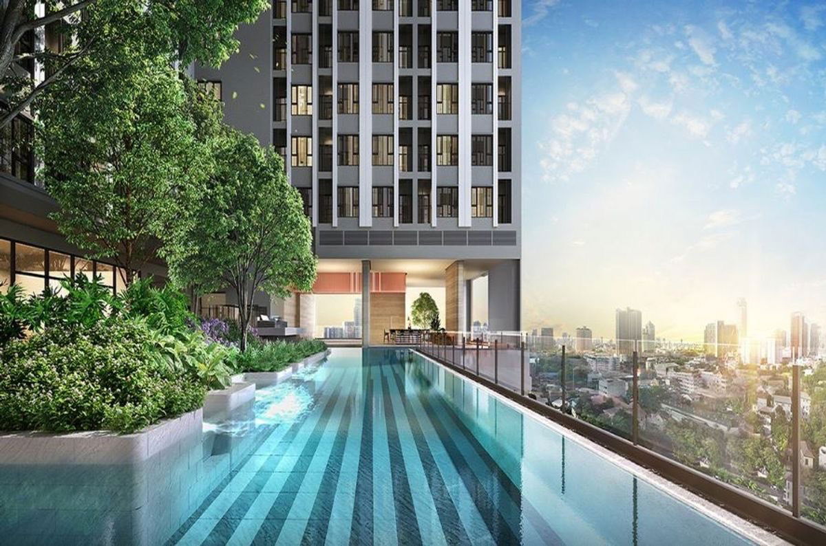picture For rent Aspire Sukhumvit Rama 4 fully furnished 1 bed 31 sqm. 18,000 baht - 13/13