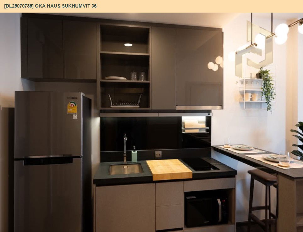 picture DL25070785 Condo for rent, OKA HAUS Sukhumvit 36 near BTS Thong Lo, ready to move in, call urgently 0656133286 LineID @534wlwof - 7/12