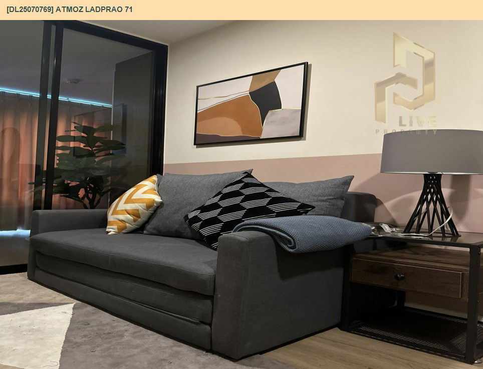 picture DL25070769 Condo for rent, Atmoz Ladprao 71 near BTS สายสีเหลือง ลาดพร้าว-สำโรง, ready to move in, call urgently 0656133286 LineID @534wlwof - 9/20