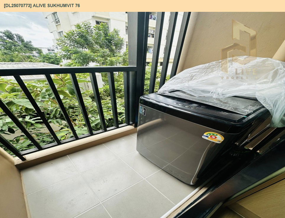 รูป DL25070773 ให้เช่าคอนโด เอไลฟ์ สุขุมวิท 76 (ALIVE SUKHUMVIT 76) ใกล้ - พร้อมเข้าอยู่ โทรด่วน 0638692663 LineID @655ebbvc - รูปที่ 8/10
