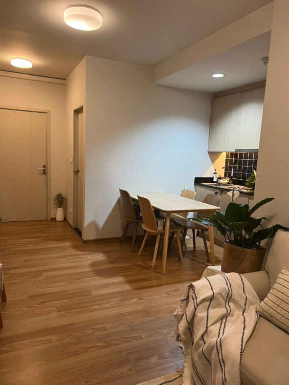 picture Unio Sukhumvit72 Beautiful Muji style room, 2 bedrooms, 1 bathroom, ready to enter in the middle of August, make an appointment in advance  - 10/12