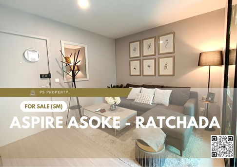 Urgent sale ✨ Aspire Asoke - Ratchada ✨ Beautifully decorated, convenient transportation, near MRT Rama 9