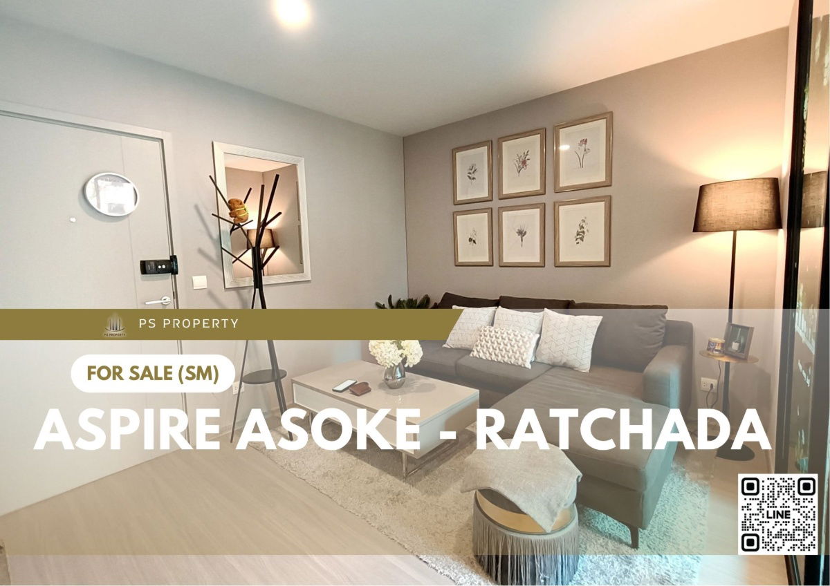 รูป ขายด่วน ✨ Aspire Asoke - Ratchada ✨ ตกแต่งสวยครบ เดินทางสะดวก ใกล้ MRT พระราม 9 - รูปที่ 1/11