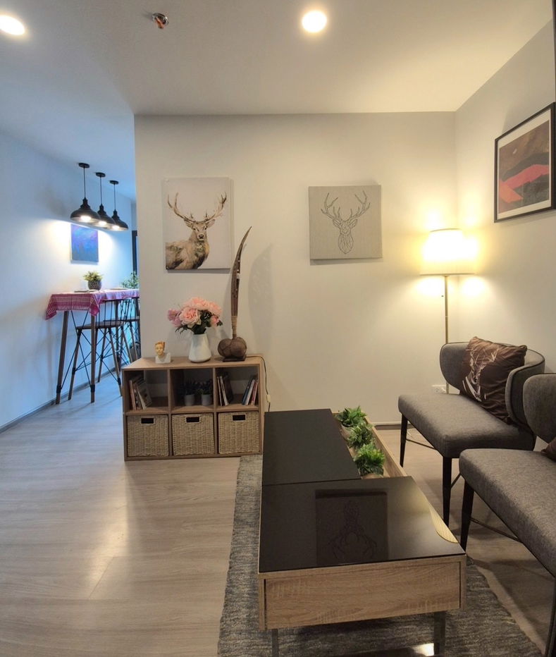 picture For rent Aspire Sukhumvit Rama 4 fully furnished 1 bed 31 sqm. 18,000 baht - 9/13