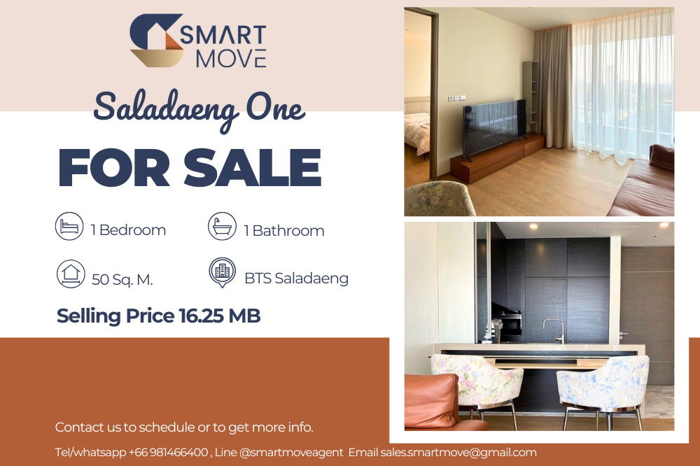 picture 🔥 Sale with tenant !! 🔥 Code C20221202767..........Saladaeng One, 1 bedroom, 1 bathroom, furnished, luxurious, Special Deal!!📣📣 - 1/6