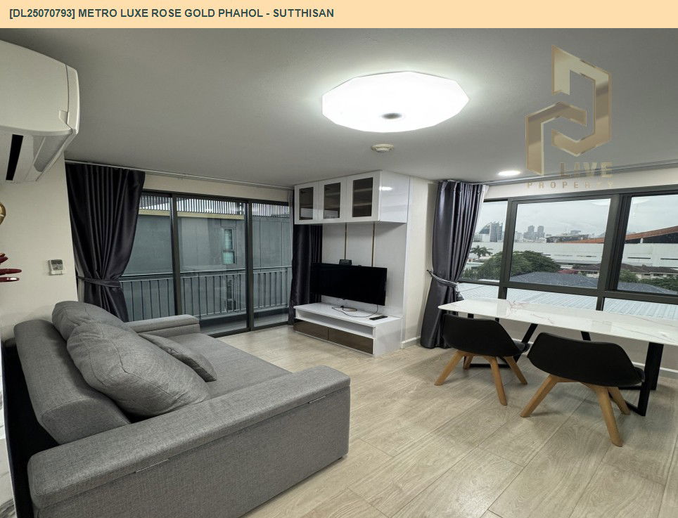 รูป MDL25070793 ให้เช่าคอนโด เมโทร ลักซ์ โรสโกลด์ พหล - สุทธิสาร (Metro Luxe Rose Gold Phahol - Sutthisan ) ใกล้ BTS สะพานควาย พร้อมเข้าอยู่ โทรด่วน 0638692663 LineID @655ebbvc - รูปที่ 6/13