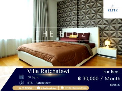 คอนโดให้เช่า : ✨ ทำเลหรูใจกลางเมือง Villa Rachatewi ห้องนี้ไม่ได้แค่พร้อมอยู่ แต่พร้อมให้คุณตัดสินใจทันที 🎉