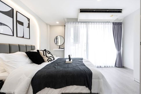 S318 🌿 Condo for sale City Villa Lat Phrao 130, corner room, near MRT Lat Phrao 101, only 1,290,000 baht!
