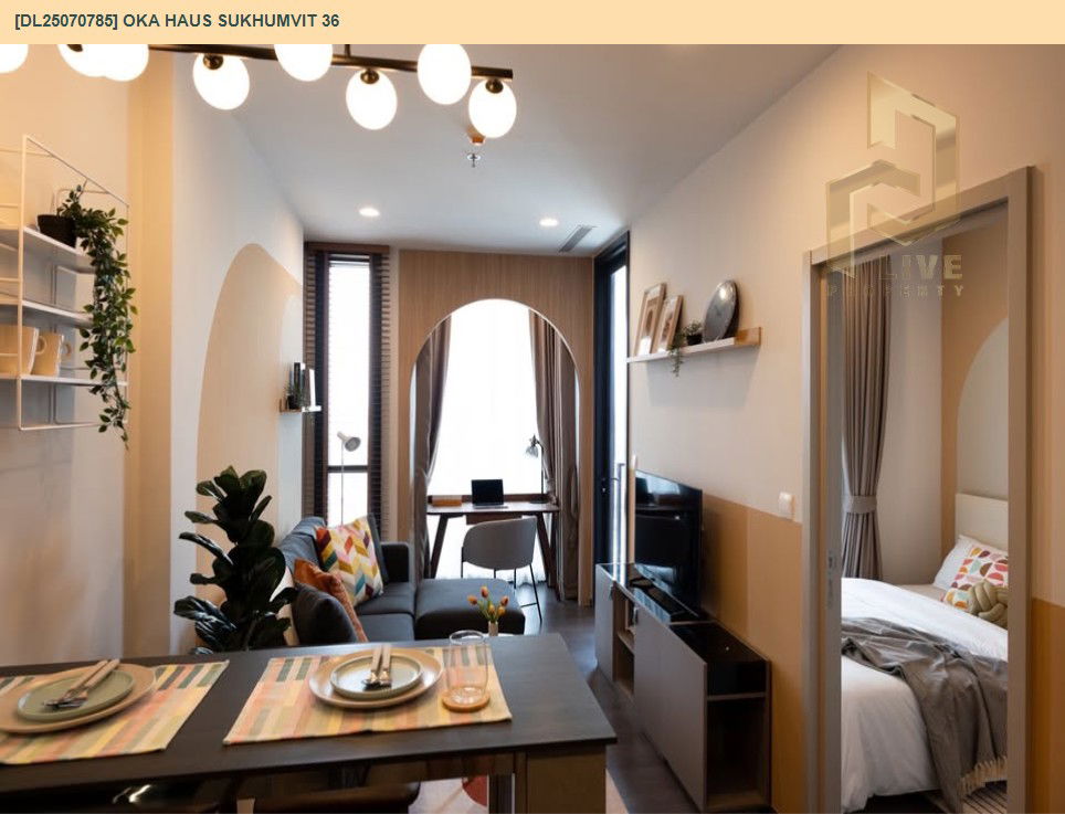 picture DL25070785 Condo for rent, OKA HAUS Sukhumvit 36 near BTS Thong Lo, ready to move in, call urgently 0656133286 LineID @534wlwof - 4/12