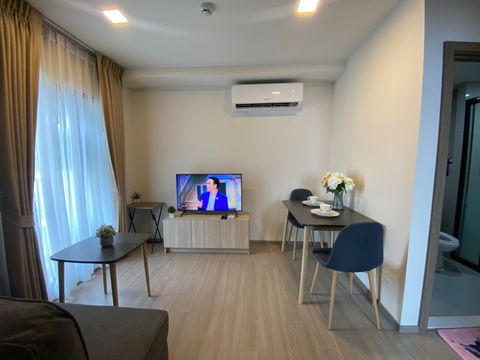 For rent: The Muve Bang Khae (2 bedrooms) 🚇 near MRT Bang Khae 190 m. Fully furnished, ready to move in ✅