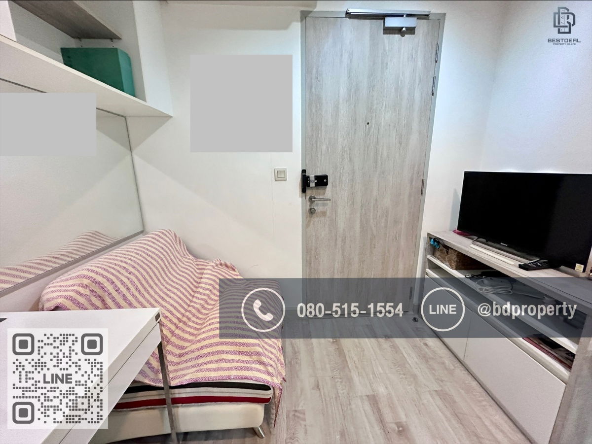 รูป Bestdeal ขายด่วน  Studio 22 sqm.ห้องสวย เฟอร์ครบ ขายเพียง 3.29ล้านเท่านั้น  ดูลงทุนไม่ควรพลาด ใกล้MRT และ เซ็นทรัลพระราม 9 เพียง 80 ม. - รูปที่ 5/8