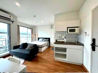 Condos for rent Tesco Lotus Superstore Rama 3 : LUMPINI PLACE Rama 3 - RIVERINE 24 sq m. with furniture 9,500 baht