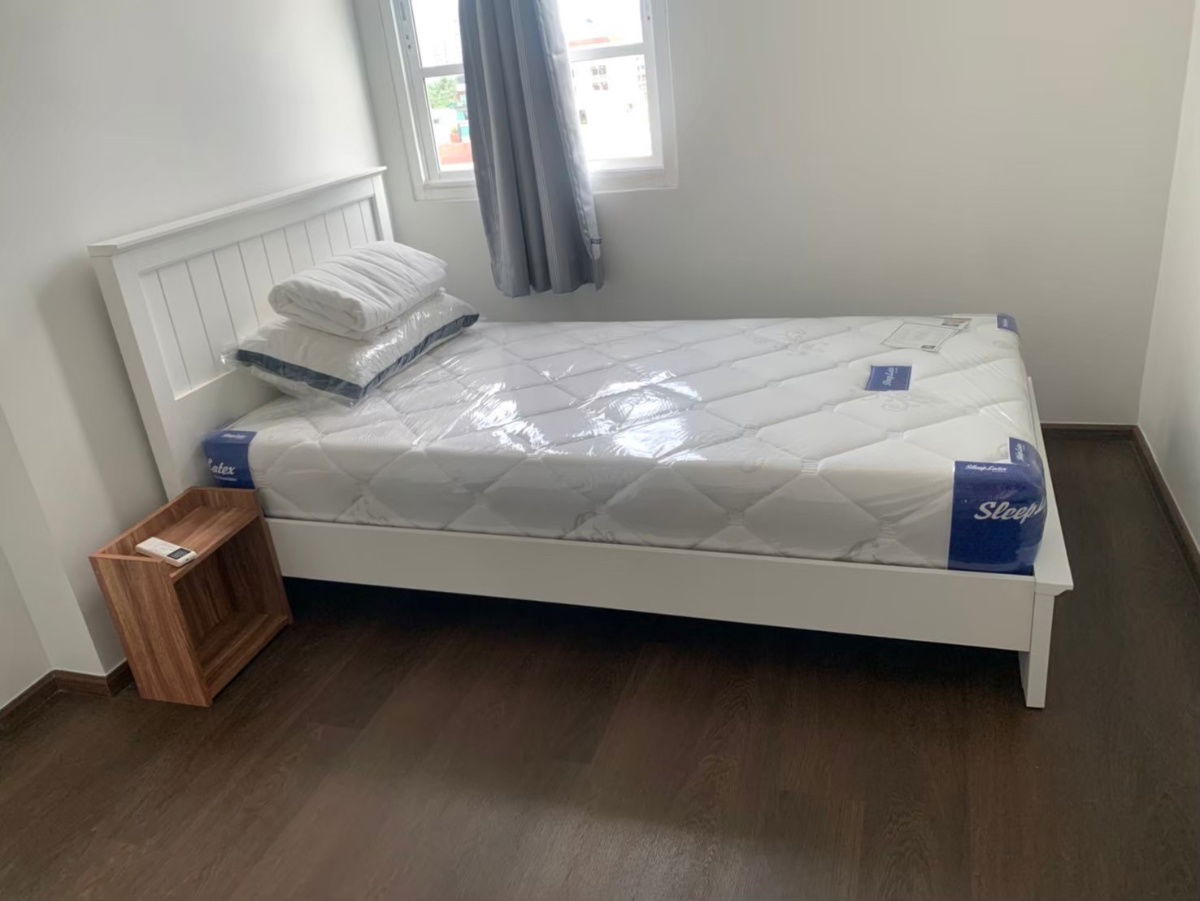 picture 🌈Huai Khwang/Pracha Uthit 6~2 bedrooms, 2 bathrooms, 2 balconies~60 sq m ~Lots of food😋   🏦Condo for rent, near MRT Huai Khwang 1.2 kilometers - 2/8