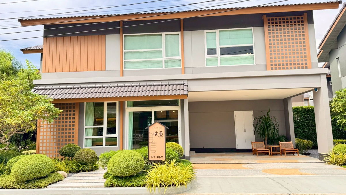 รูป 🏡 ขายบ้านสไตล์ Modern Japanese – โครงการอณาสิริ สรงประภา บ้านพร้อมอยู่ ตกแต่งครบ เฟอร์นิเจอร์ + เครื่องใช้ไฟฟ้า พร้อมกู้ 100% - รูปที่ 23/26