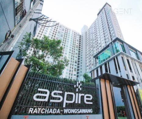 picture 🔺 For Rent Condo ASPIRE RATCHADA-WONGSAWANG Building B, Floor 12,1 bed room, Room size 26.00 sqm - 4/8