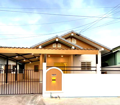 Houses for sale Chonburi : Single house for sale, cheap price, Union Village 3, Sahapat Group, Sriracha, Chonburi