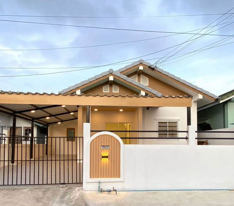 picture Single house for sale, cheap price, Union Village 3, Sahapat Group, Sriracha, Chonburi - 1/12
