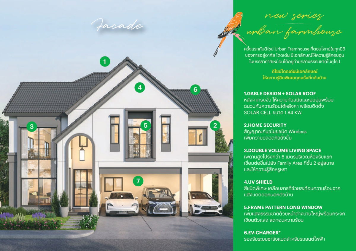 รูป บ้านเดี่ยว สราญสิริ ศาลายา – ปิ่นเกล้า ซีรีส์ใหม่ Urban Farmhouse เลขที่บ้านสวย 99/49 - รูปที่ 3/12