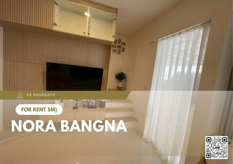 Townhouses for rent : Townhouse for rent ✨ NORA Bangna ✨ 3 bedrooms, 2 bathrooms, fully furnished and equipped with appliances