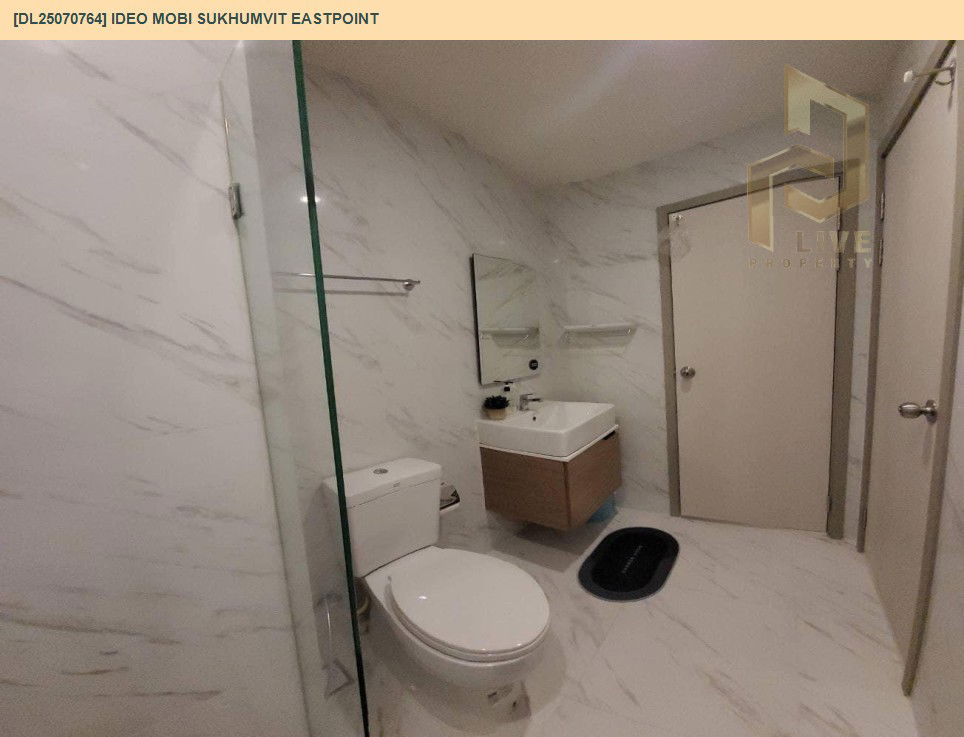 รูป DL25070764 ให้เช่าคอนโด ไอดีโอ โมบิ สุขุมวิท อีสต์พอยท์ (IDEO Mobi Sukhumvit Eastpoint) ใกล้ BTS บางนา พร้อมเข้าอยู่ โทรด่วน 0638692663 LineID @655ebbvc - รูปที่ 7/11