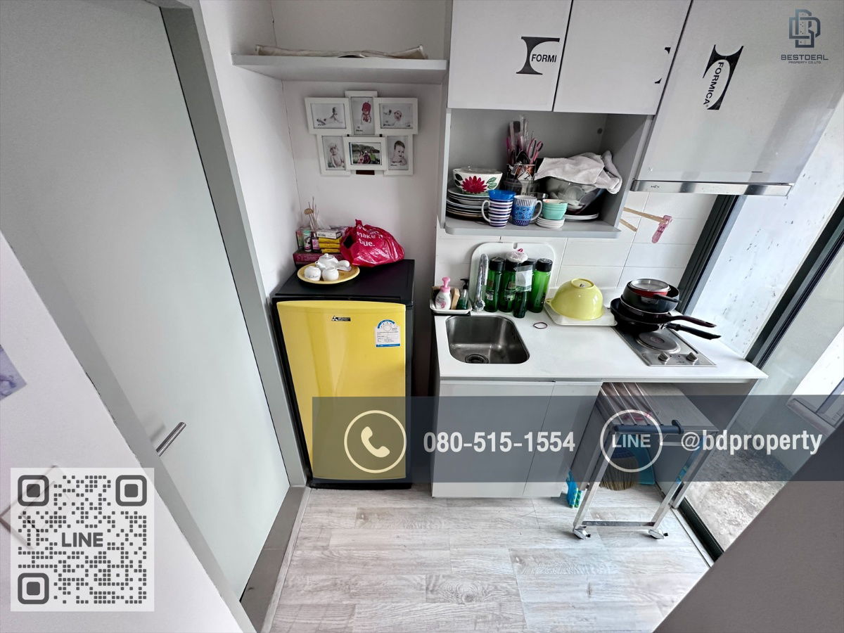 รูป Bestdeal ขายด่วน  Studio 22 sqm.ห้องสวย เฟอร์ครบ ขายเพียง 3.29ล้านเท่านั้น  ดูลงทุนไม่ควรพลาด ใกล้MRT และ เซ็นทรัลพระราม 9 เพียง 80 ม. - รูปที่ 7/8