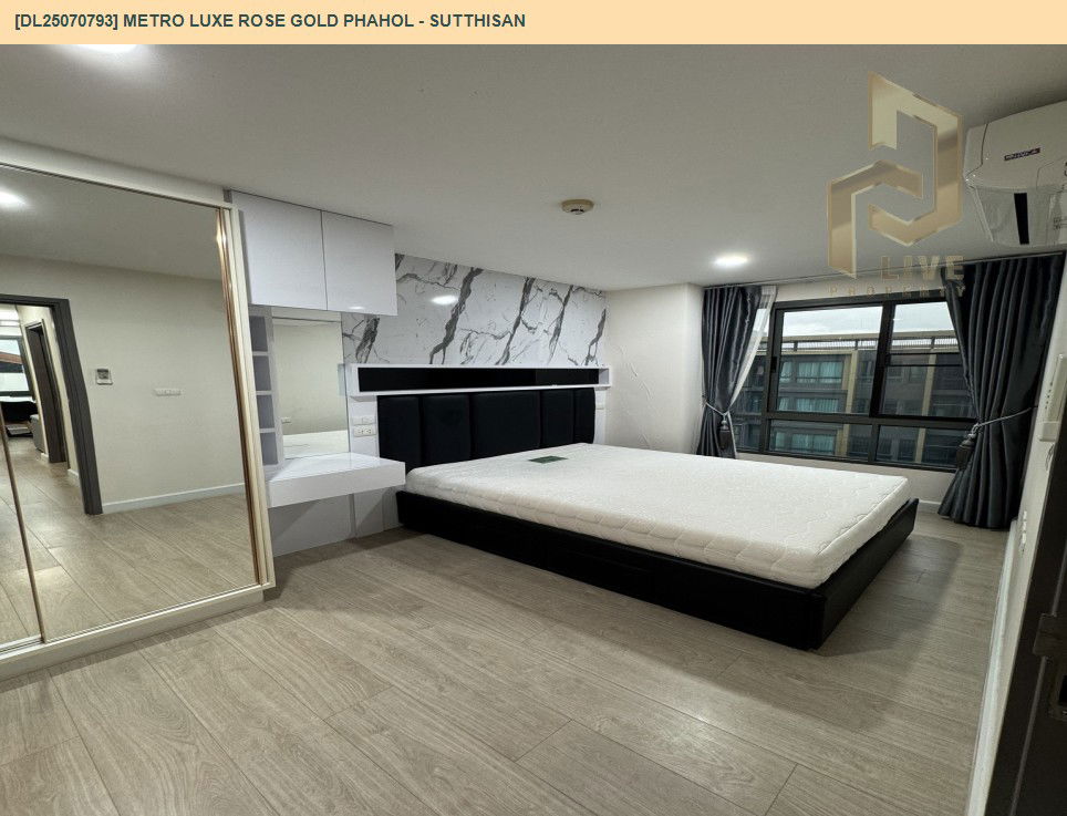 รูป DL25070793 ให้เช่าคอนโด เมโทร ลักซ์ โรสโกลด์ พหล - สุทธิสาร (Metro Luxe Rose Gold Phahol - Sutthisan ) ใกล้ BTS สะพานควาย พร้อมเข้าอยู่ โทรด่วน 0638692663 LineID @655ebbvc - รูปที่ 5/13