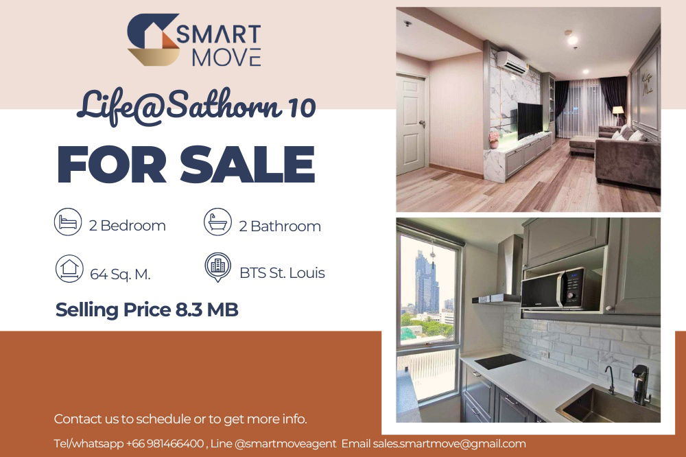 รูป 🔥 สำหรับขาย !! 🔥 Code C20230109627..........Life @ Sathorn 10, 2 ห้องนอน, 2 ห้องน้ำ, ห้องสวย, แต่งครบ, ราคาพิเศษ!!📣📣 - รูปที่ 1/8