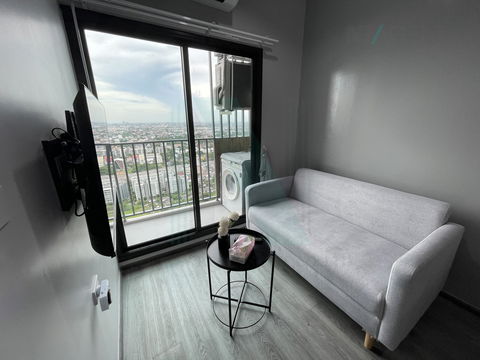 📌 For Rent Condo RICH PARK @ TRIPLE STATION Building 1, Floor 37,1 bed room, Room size 28 sqm