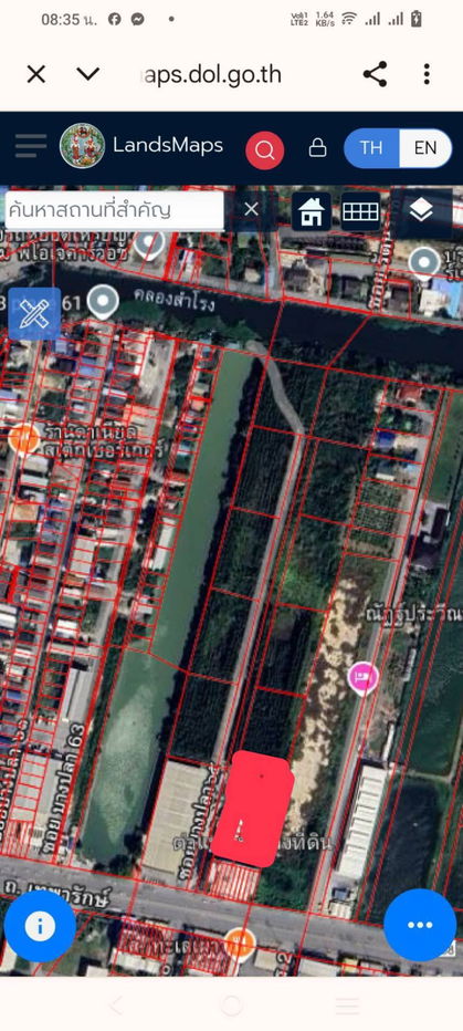 picture fitted land for any projects mainroad 18 meters on taparak road bangpra 65 - 2/5