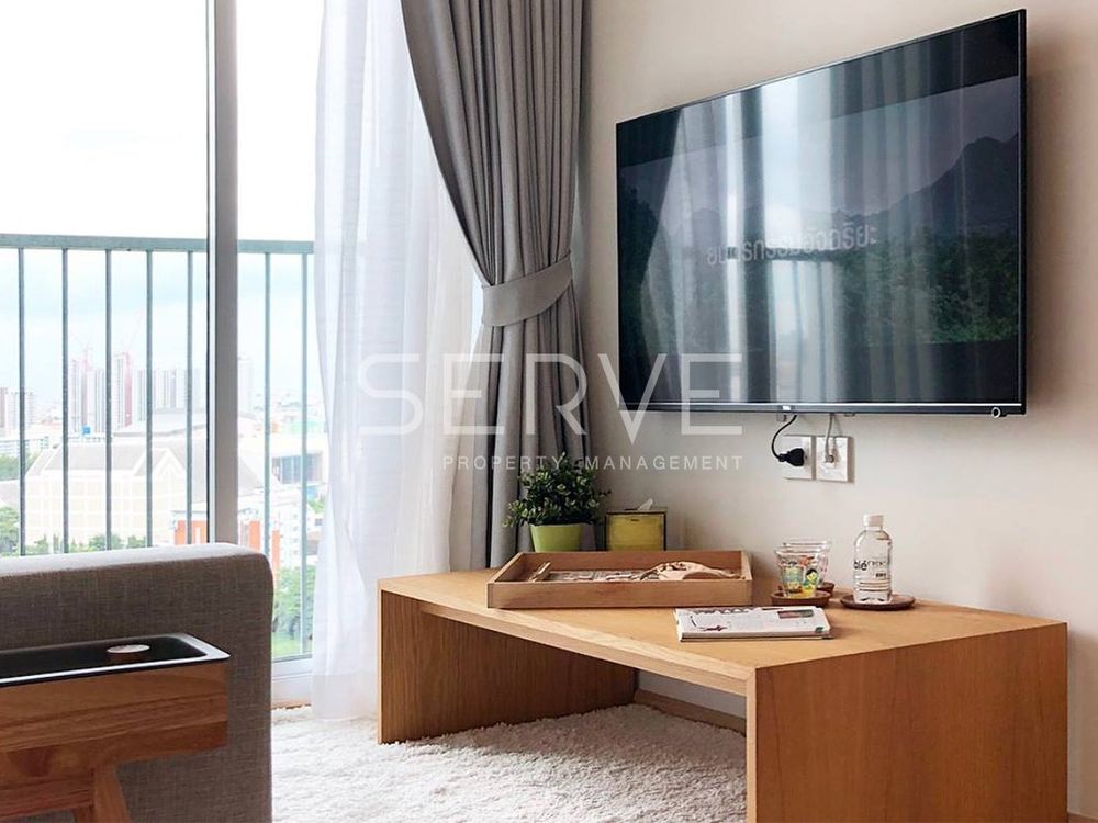 picture Corner Unit 1 Bed Nice & Bright on High fl. 15+ (Unblock View) Next to MRT 80 m. / Condo For Rent-Noble Revolve Ratchada 1 - 2/11