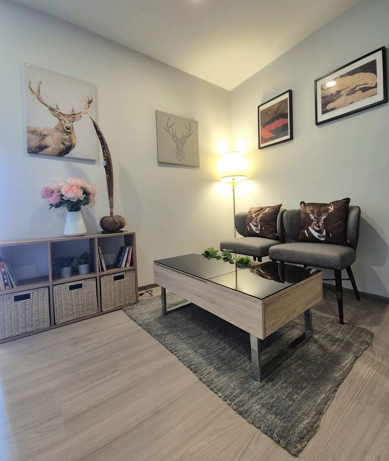 picture For rent Aspire Sukhumvit Rama 4 fully furnished 1 bed 31 sqm. 18,000 baht - 1/13