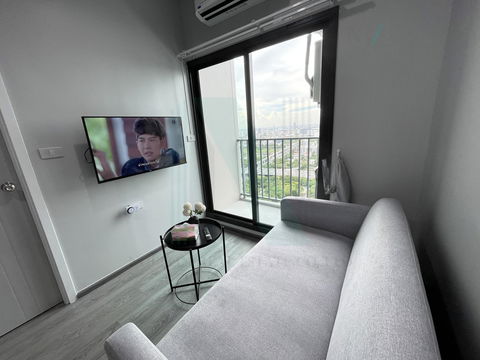🚩 For Rent Condo RICH PARK @ TRIPLE STATION Building 1, Floor 37,1 bed room, Room size 28 sqm