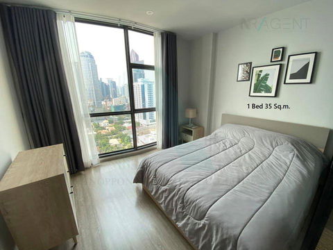 🚩 For Rent Condo RHYTHM EKKAMAI Building 1, Floor 10,1 bed room, Room size 35.00 sqm