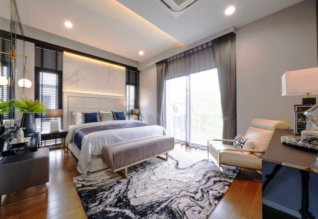 picture  3-bedroom detached house for sale in Mooban Nara Botanic Srinakarin, Yellow line Lasalle Skytrain Station - 6/18