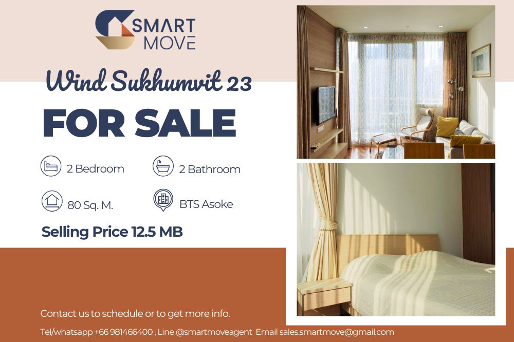 picture 🔥 For Sale !! Rare Item !!🔥 Code C20250700036..........Wind Sukhumvit 23, 2 bedroom, 2 bathroom, furnished, Special Deal!!📣📣 - 1/7