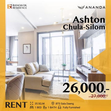 Ashton Chula-Silom 🌟 Beautifully decorated, fully furnished unit near BTS Sala Daeng