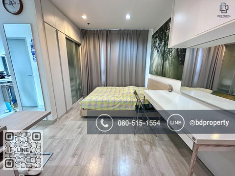 Bestdeal ขายด่วน  Studio 22 sqm.ห้องสวย เฟอร์ครบ ขายเพียง 3.29ล้านเท่านั้น  ดูลงทุนไม่ควรพลาด ใกล้MRT และ เซ็นทรัลพระราม 9 เพียง 80 ม.