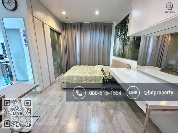 Bestdeal ขายด่วน  Studio 22 sqm.ห้องสวย เฟอร์ครบ ขายเพียง 3.29ล้านเท่านั้น  ดูลงทุนไม่ควรพลาด ใกล้MRT และ เซ็นทรัลพระราม 9 เพียง 80 ม.