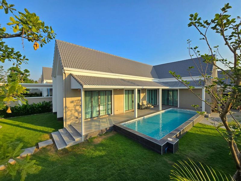 picture Brand new pool villa for sale near Map Prachan Reservoir. Good price. Great location. - 2/16