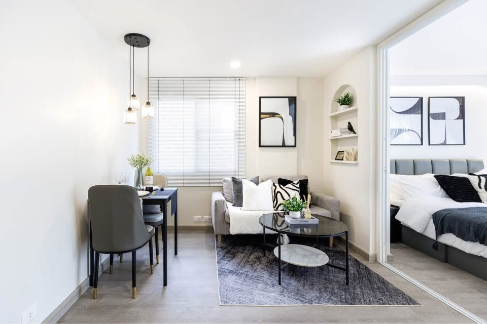 picture S318 🌿 Condo for sale City Villa Lat Phrao 130, corner room, near MRT Lat Phrao 101, only 1,290,000 baht! - 6/10
