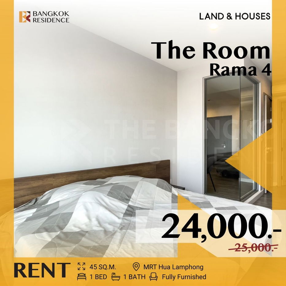 picture The Room Rama 4 🔥 Beautiful Unit in a Popular Project, Near MRT Hua Lamphong - 1/10